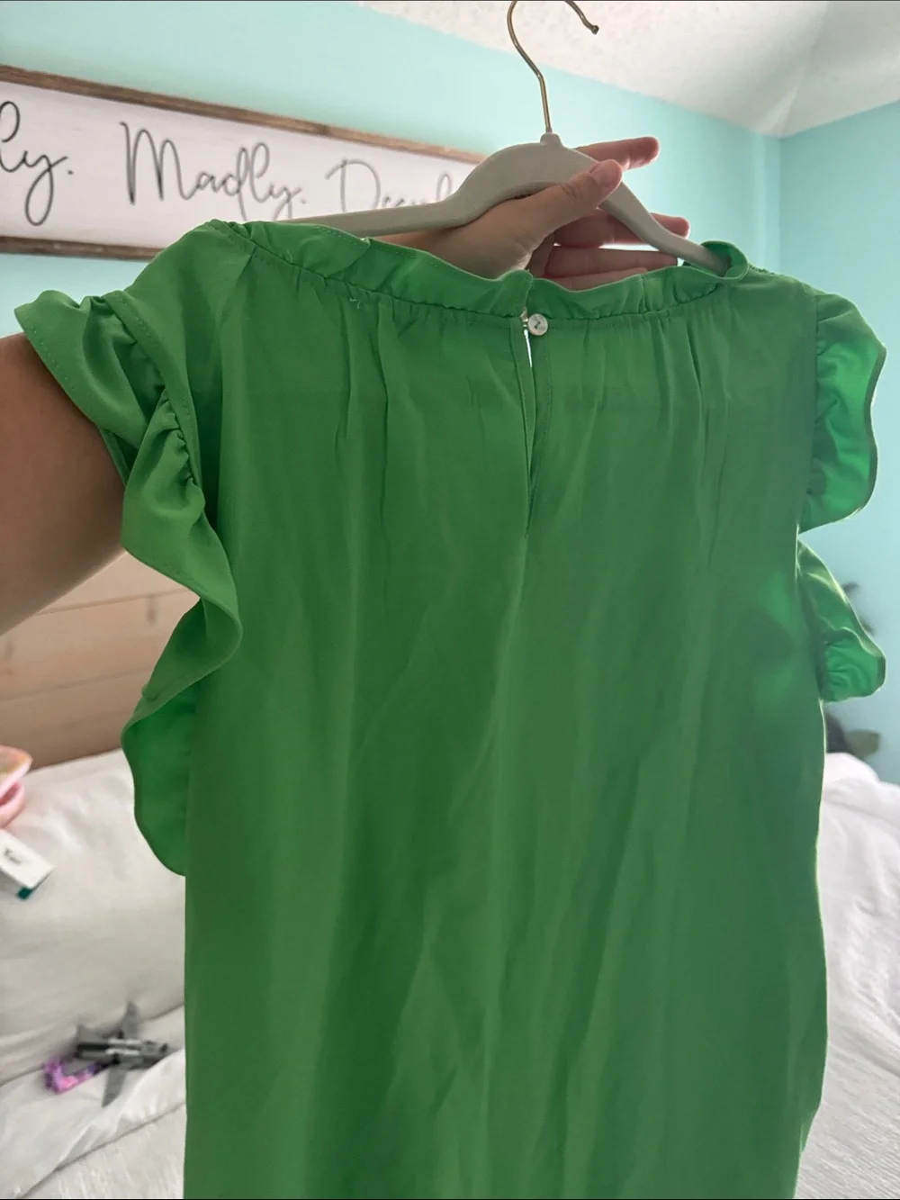 NWT Michele McDowell green dress 2x